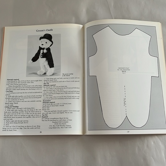 NWT Bearers of Memories Make Teddy Bears Wedding Bride Groom Baby Patterns BOOK - Picture 17 of 17